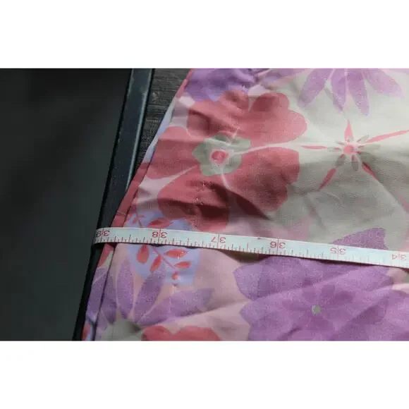 Vintage Old Navy Floral Sundress Babydoll Tea Length Pink 90s Y2K Barbiecore 10 - Picture 12 of 14